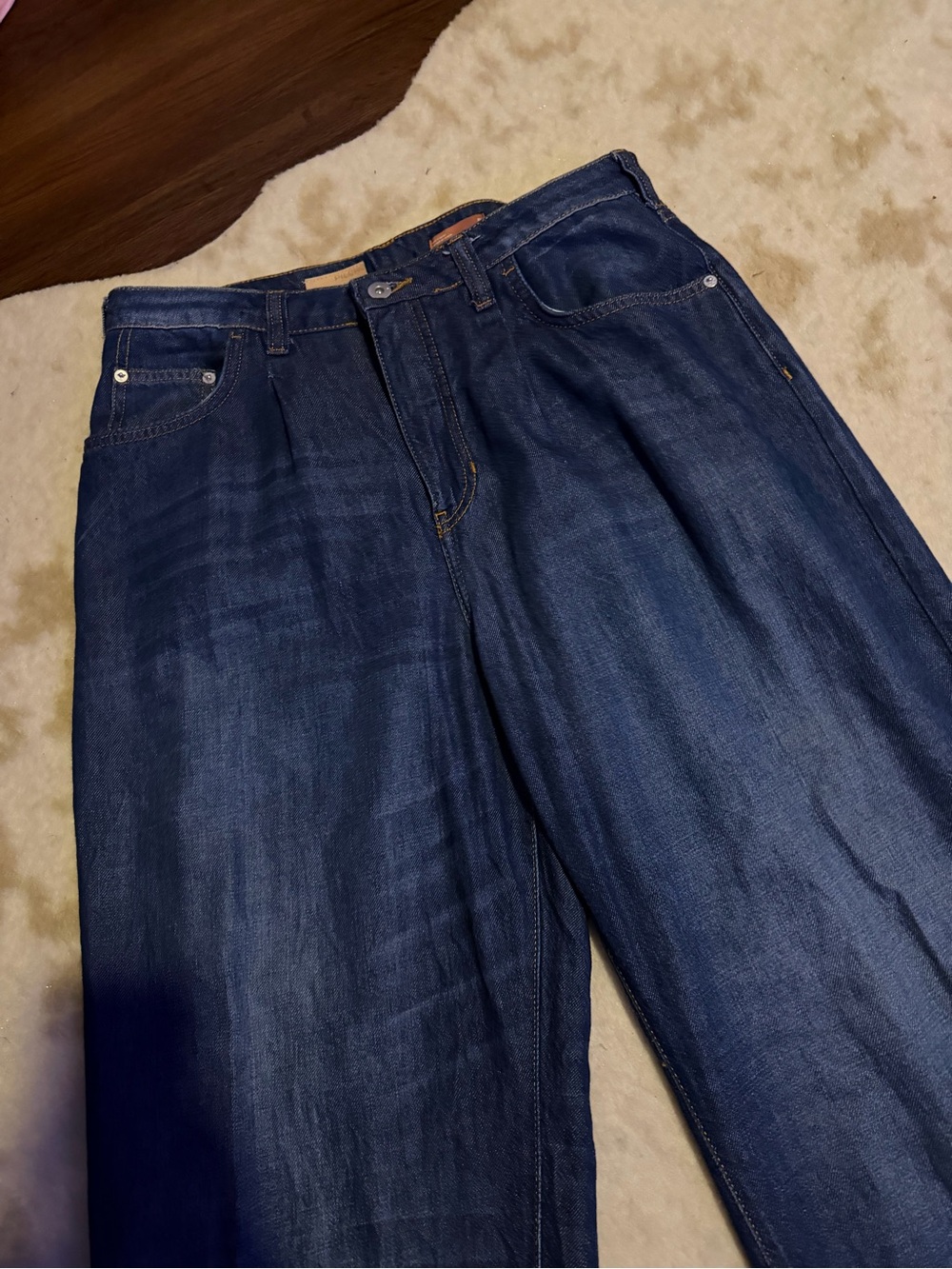 Nwot Pilcro The Breaker
Relaxed Jeans dark wash barrel fall denim casual $200 - Picture 12 of 16